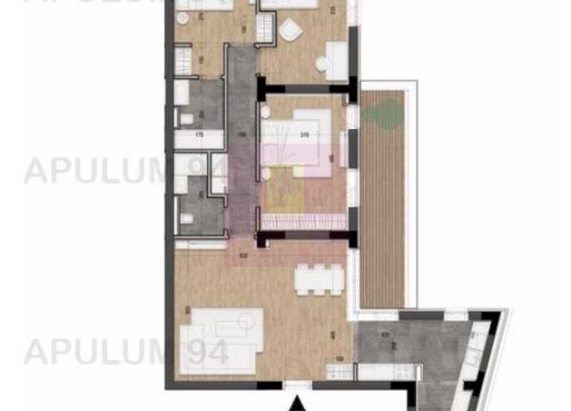 Apartament 4 camere, 104 mp + terasa 16 mp | Cartierul Armenesc
